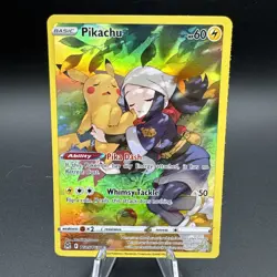 Pokemon Pikachu TG05/TG30 Lost Origin Trainer Gallery Ultra Rare Holo Basic Card - Image 1