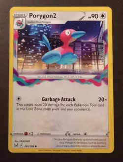 Pokemon Lost Origin Porygon2 Uncommon Card 141/196 NM - Image 1
