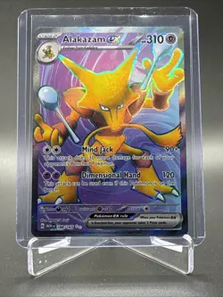Alakazam ex 188/165 Sv: Scarlet & Violet 151 Holo UR Card TCG NM Pokemon - Image 1
