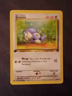 Dratini 53/82 -1st Edition- Team Rocket Pokemon Card. - Image 4