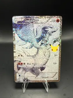Pokemon Reshiram Full Art Holo Card 113/114 Celebrations Classic Collection B - Image 2