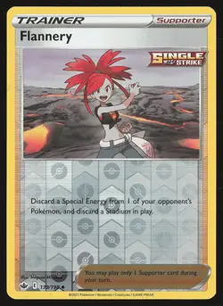 SWSH06: Chilling Reign Flannery #139/198 Reverse Holo Pokemon Card - Image 1