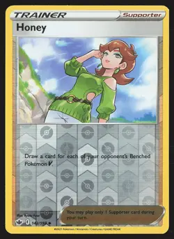 SWSH06: Chilling Reign Honey #142/198 Reverse Holo Pokemon Card - Image 1
