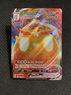 Cinderace VMAX 045/264 Fusion Strike Holo Ultra Rare Pokemon Card TCG English NM - Image 1