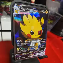 Pikachu Vegeta Pokemon Card VMAX GX EX GX ACG Holo Cosplay - Image 2