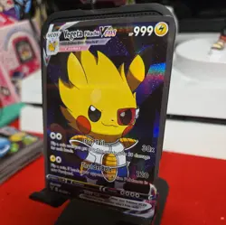 Pikachu Vegeta Pokemon Card VMAX GX EX GX ACG Holo Cosplay - Image 3
