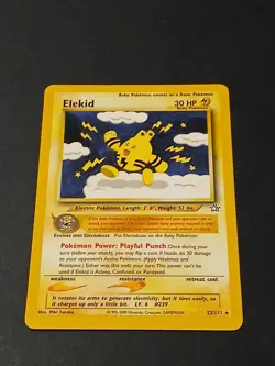 (Unlimited) Pokemon ELEKID Card NEO GENESIS Set 22/111 Non-Holo Rare WOTC - Image 1
