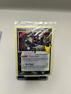 Pokemon Greninja TCG Star SWSH144 Celebrations Black Star Promo Holo Card Sealed - Image 1