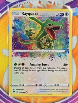 🔥Rayquaza 138/185 Vivid Voltage Holo Foil Amazing Rare Pokemon Card Fresh👍🔥📈 - Image 3