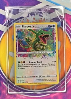 🔥Rayquaza 138/185 Vivid Voltage Holo Foil Amazing Rare Pokemon Card Fresh👍🔥📈 - Image 5