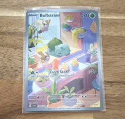 Pokemon Bulbasaur 143/142 Illustration Rare SV07 Stellar Crown Card 2024 - Image 1