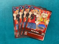 Koh & Sayo EX5-064 Playset Animal Colosseum Digimon Card Game x4 - Image 1