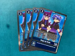 Sayo & Koh EX5-065 Playset Animal Colosseum Digimon Card Game x4 - Image 1