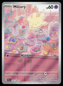 Milcery 152/142 Holo Illustration Rare Stellar Crown Pokemon Card - Image 1