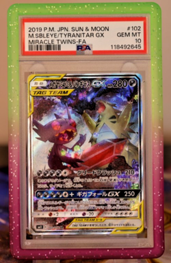 PSA 10 Pokemon Card Mega Sableye & Tyranitar GX SA (SR) 102/094 SM11 +Slab Guard - Image 1