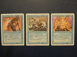 Magic The Gathering: Revised MTG 1994 (3) Card Lot - Vintage LP/NM - Image 1