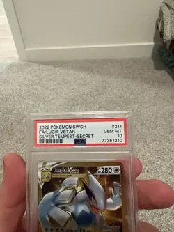 Pokemon Lugia VSTAR Gold Secret Rare Card Silver Tempest 211 PSA 10 - Image 3