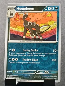 Pokemon 133/197 HOUNDOOM Reverse Holo Obsidian Flames Pokemon card NM/MT - Image 1
