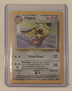 Pokemon TCG Pidgeot #8/64 Holo Jungle Card 1999 Vintage - Image 1
