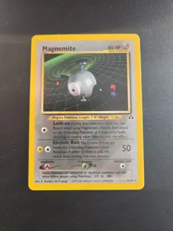 Magnemite Rare WoTC 26/75 Neo Discovery Pokemon Card Vintage 2001 LP+ - Image 1