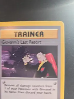 Giovanni's Last Resort 105/132 Vintage WOTC Pokemon Cards 2000 Gym Challenge LP - Image 4