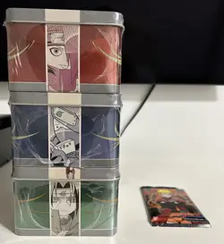 Lot of 4 Items Naruto CCG Chibi Tins 1, 2, and 3 and Sage’s Legacy Card Pack - Image 4