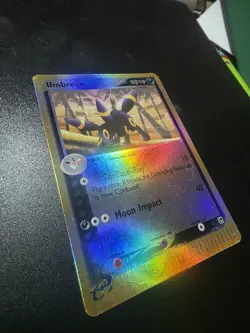 Pokemon TCG Umbreon 24/100 Sandstorm Reverse Holo Rare 80 HP English Card 2003 - Image 1