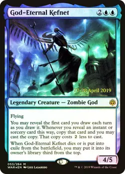 Magic The Gathering MTG GOD-ETERNAL KEFNET FOIL War of the Spark Prerelease NM - Image 1