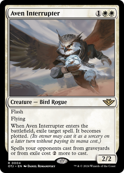 Aven Interrupter 4 | Near Mint | OTJ Outlaws of Thunder Junction Magic MTG - Image 1