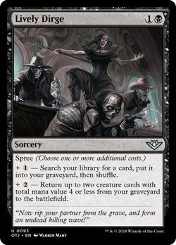 Lively Dirge 93 | Near Mint ◆FOIL◆ | OTJ Outlaws of Thunder Junction Magic MTG - Image 1