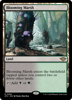 Blooming Marsh 266 | Near Mint | OTJ Outlaws of Thunder Junction Magic MTG - Image 1