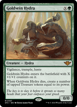 Goldvein Hydra 167 | Near Mint | OTJ Outlaws of Thunder Junction Magic MTG - Image 1