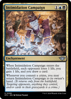 Intimidation Campaign 208 | NM ◆FOIL◆ | OTJ Magic MTG - Image 1