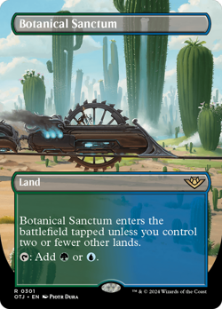 Botanical Sanctum (BORDERLESS) 301 | NM Near Mint | OTJ Magic MTG - Image 1