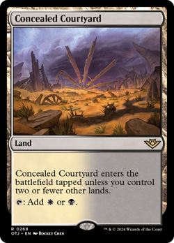Concealed Courtyard #268 | NM FOIL | Outlaws of Thunder Junction OTJ | Magic MTG - Image 1