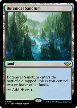Botanical Sanctum #267 | Near Mint | Outlaws of Thunder Junction OTJ | Magic MTG - Image 1