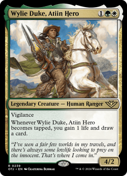 Wylie Duke, Atiin Hero #239 | NM FOIL | OTJ | Magic MTG - Image 1