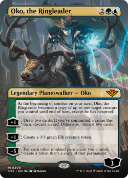 Oko, the Ringleader (BORDERLESS) 305 | NM | OTJ Magic MTG - Image 1