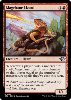 Magebane Lizard 134 | Near Mint | OTJ Outlaws of Thunder Junction Magic MTG - Image 1