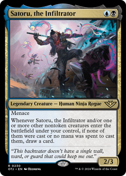 Satoru, the Infiltrator 230 | NM | OTJ Outlaws of Thunder Junction Magic MTG - Image 1