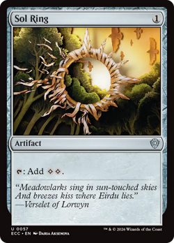 Sol Ring 57 | NM Near Mint | ECC Lorwyn Eclipsed Commander Magic MTG - Image 1