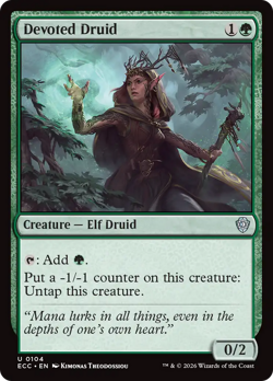 Devoted Druid 104 | NM Near Mint | ECC Lorwyn Eclipsed Commander Magic MTG - Image 1