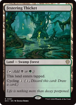 Festering Thicket 61 | NM Near Mint | ECC Lorwyn Eclipsed Commander Magic MTG - Image 1