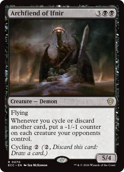 Archfiend of Ifnir 70 | NM Near Mint | ECC Lorwyn Eclipsed Commander Magic MTG - Image 1