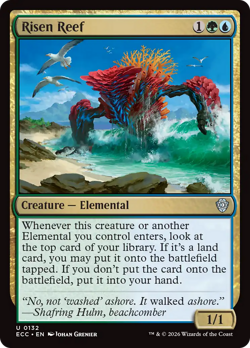 Risen Reef 132 | NM Near Mint | ECC Lorwyn Eclipsed Commander Magic MTG - Image 1
