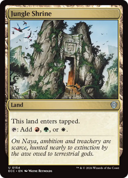 Jungle Shrine 154 | NM Near Mint | ECC Lorwyn Eclipsed Commander Magic MTG - Image 1