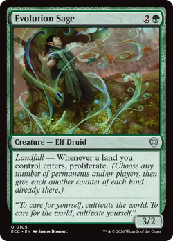 Evolution Sage 105 | NM Near Mint | ECC Lorwyn Eclipsed Commander Magic MTG - Image 1