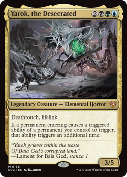 Yarok, the Desecrated 136 | NM Near Mint | ECC Lorwyn Eclipsed Magic MTG - Image 1