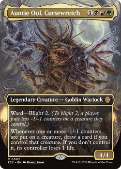 Auntie Ool, Cursewretch (BORDERLESS) 2 | NM FOIL | ECC Lorwyn Magic MTG - Image 1