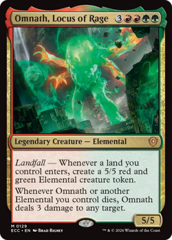 Omnath, Locus of Rage 129 | NM Near Mint | ECC Lorwyn Eclipsed Magic MTG - Image 1